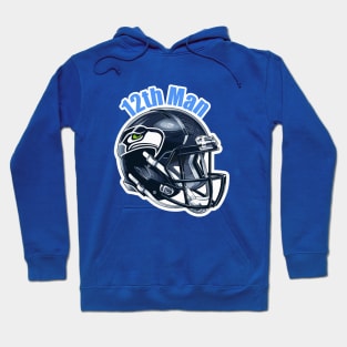 Seattle Seahawks 12th Man Helmet Hoodie